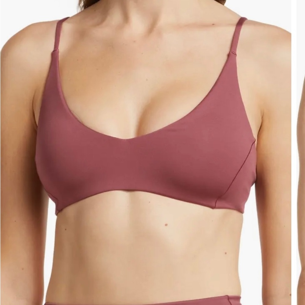 Left on a Friday Sunday Bikini Top (color- Desert Plum) - New w/ tags